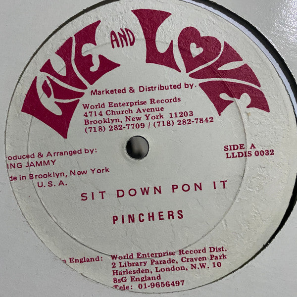 Pinchers : Sit Down Pon It (12", Single)