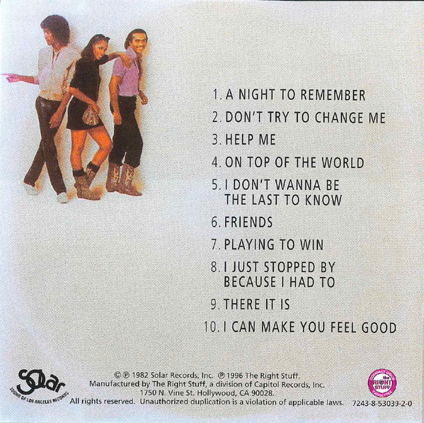 Shalamar : Friends (CD, Album, RE)