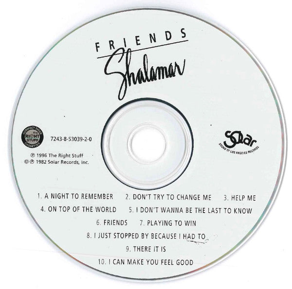 Shalamar : Friends (CD, Album, RE)