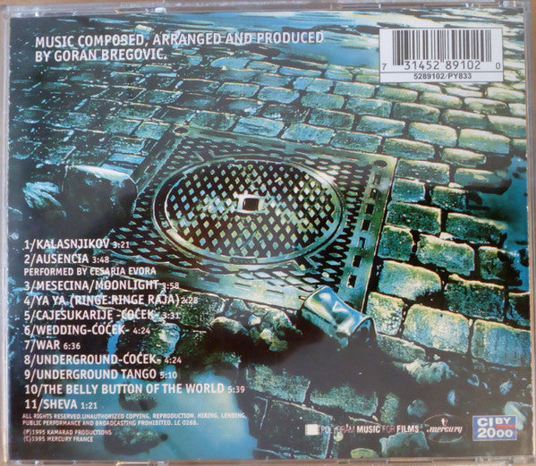 Goran Bregović : Music Inspired And Taken From Underground (CD, Album, RE)