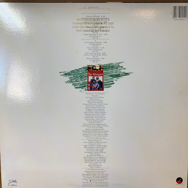 The Whispers : Happy Holidays To You (LP, Album, Promo, RE, SP )