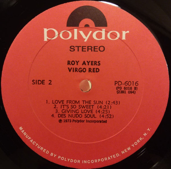 Roy Ayers Ubiquity : Virgo Red (LP, Album, All)