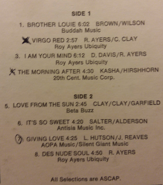 Roy Ayers Ubiquity : Virgo Red (LP, Album, All)