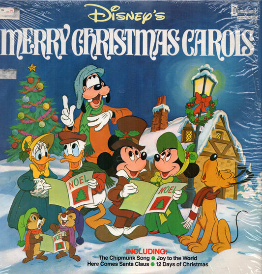 Mickey Mouse (2), Donald Duck, Goofy (2), Chip 'n' Dale With Larry Groce And Disneyland Children's Sing-Along Chorus, The : Disney's Merry Christmas Carols (LP,Album,Stereo)