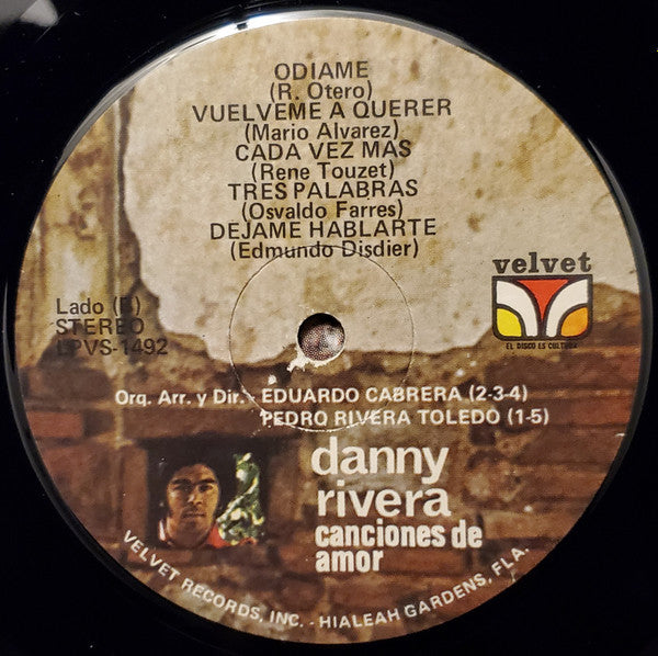 Danny Rivera : Canciones De Amor (LP, Album, Gat)