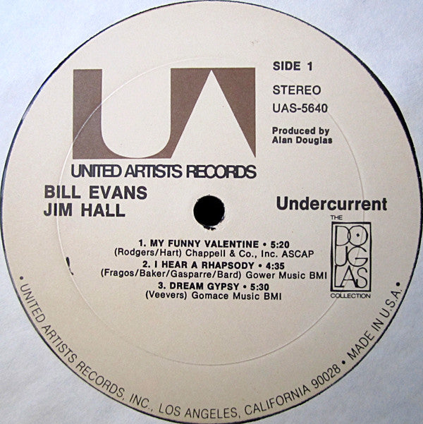 Bill Evans / Jim Hall : Undercurrent (LP, Album, RE)