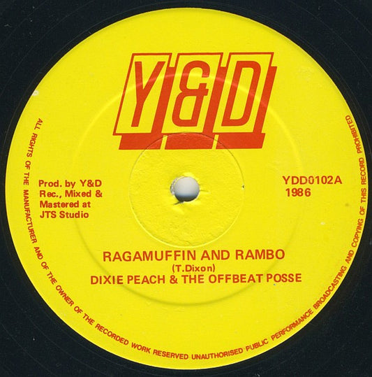 Dixie Peach & The Offbeat Posse : Raggamuffin And Rambo (12")