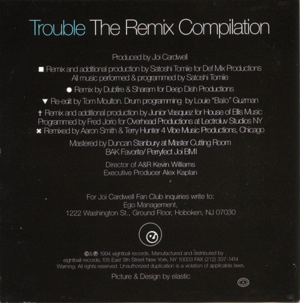 Joi Cardwell : Trouble (The Remix Compilation) (CD, Maxi)