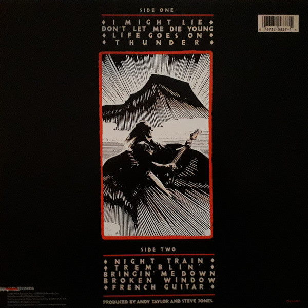 Andy Taylor : Thunder (LP, Album, Pin)
