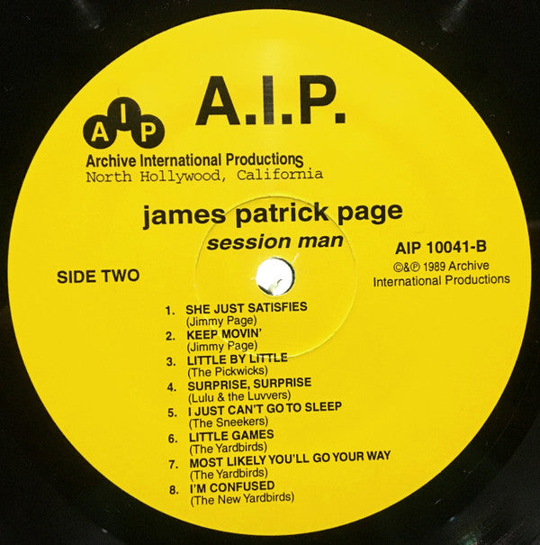 James Patrick Page* : Session Man (LP, Comp)