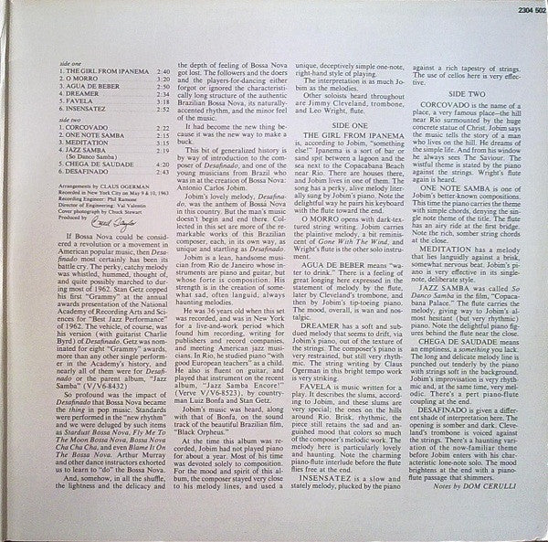 Antonio Carlos Jobim : The Composer Of Desafinado, Plays (LP, Album, RE, RP)