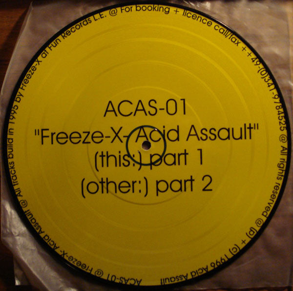 Freeze-X : Acid Assault (10", Pic)
