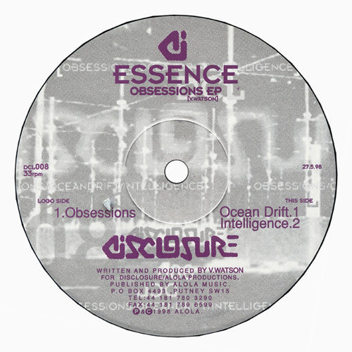 Essence (7) : Obsessions EP (12", EP)