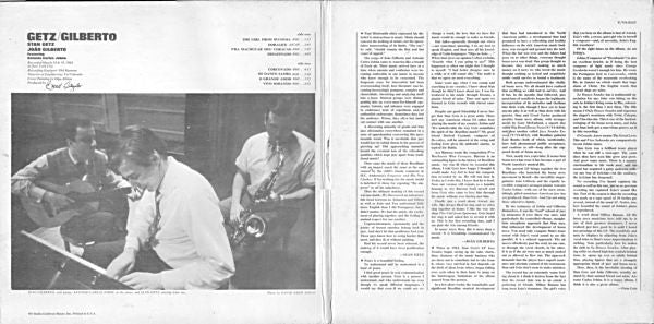 Stan Getz & João Gilberto : Getz / Gilberto (LP, Album, Mono, Gat)