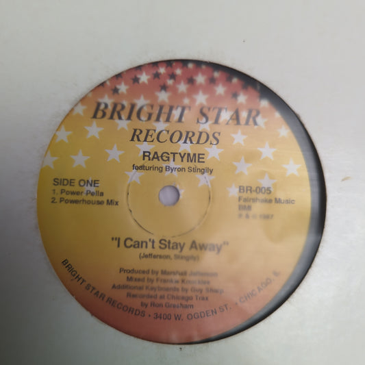 Ragtyme - I Can't Stay Away - Vinyl EP