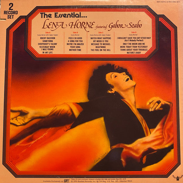 Lena Horne featuring Gabor Szabo : The Essential Lena Horne (2xLP, Comp, Gat)