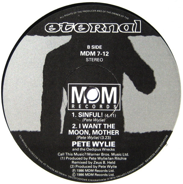 Pete Wylie And The Oedipus Wrecks : Sinful! (Tribal Mix) (12", Single)
