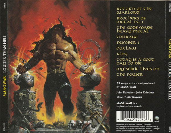 Manowar : Louder Than Hell (CD, Album)