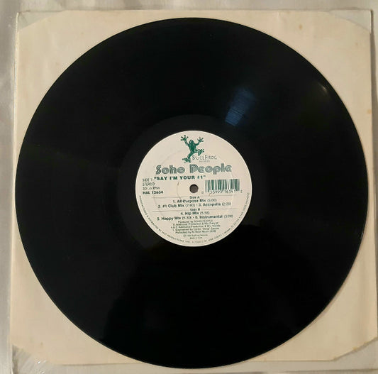 Soho People : "Say i'm your #1" (12",Maxi-Single)