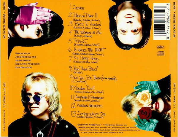 Heart : Desire Walks On (CD, Album)