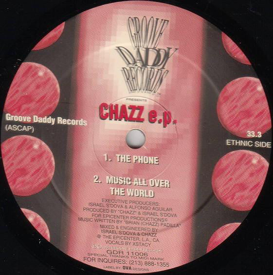 DJ Chazz* : Chazz E.P. (12", EP, Red)
