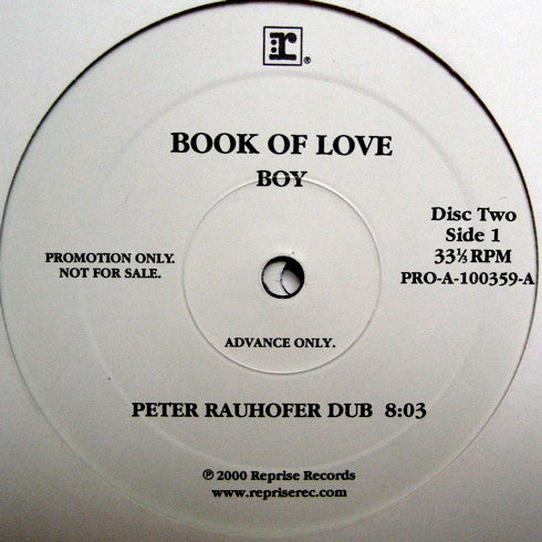 Book Of Love : Boy (2x12", Promo)