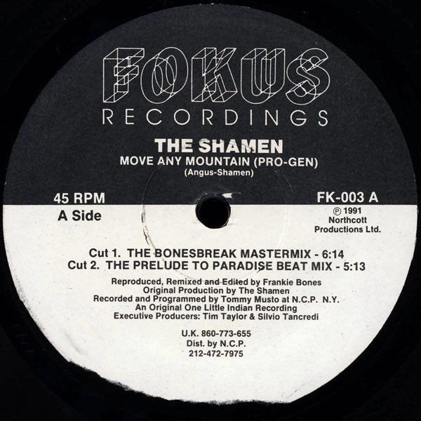 The Shamen : Move Any Mountain (Pro-Gen) (12", Single)