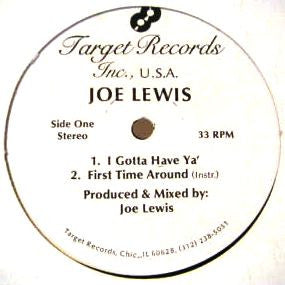 Joe Lewis / Survival : I Gotta Have Ya' / Midnight Dancin' (12",33 ⅓ RPM)