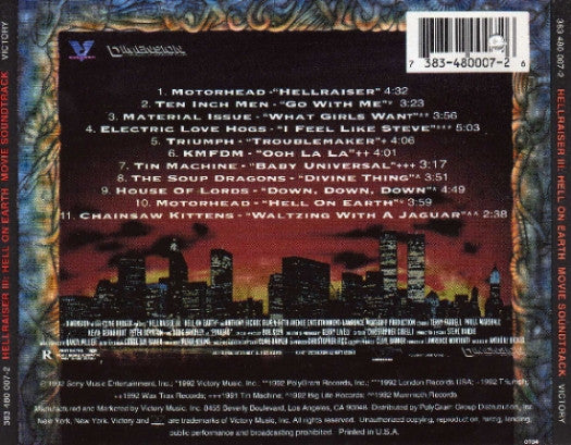 Various : Hellraiser III: Hell On Earth (Movie Soundtrack) (CD, Comp)