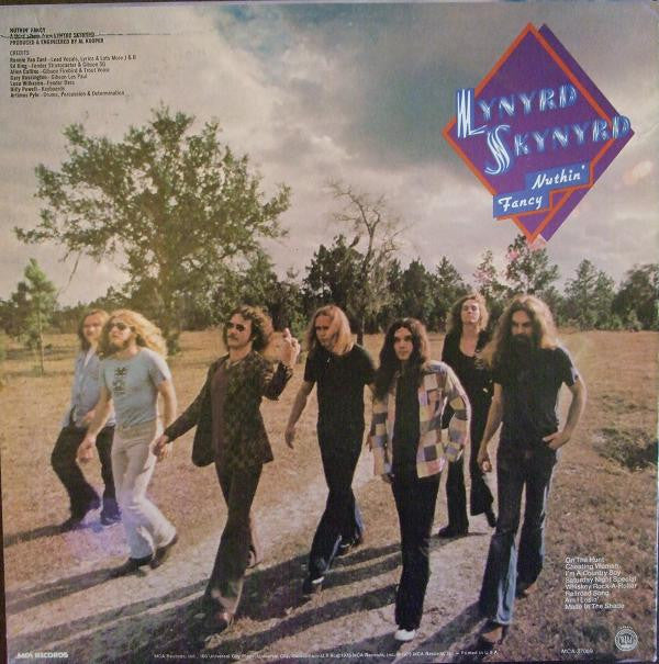 Lynyrd Skynyrd : Nuthin' Fancy (LP, Album, RE, Glo)
