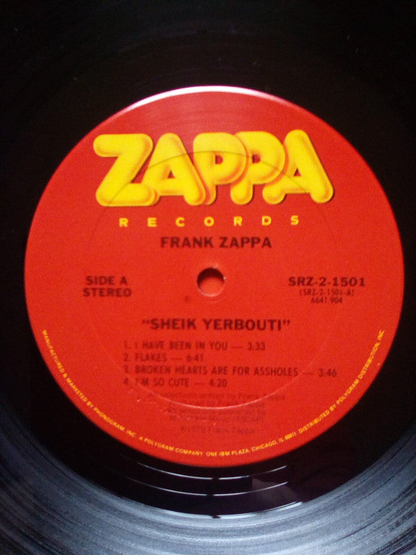 Frank Zappa : Sheik Yerbouti (2xLP, Album, San)