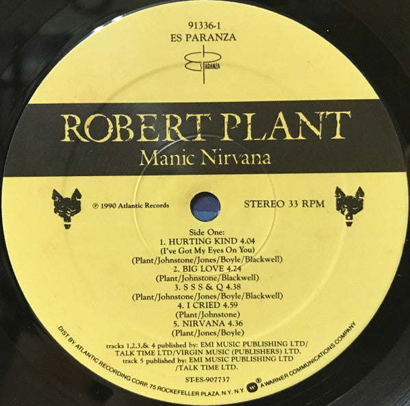 Robert Plant : Manic Nirvana (LP, Album)