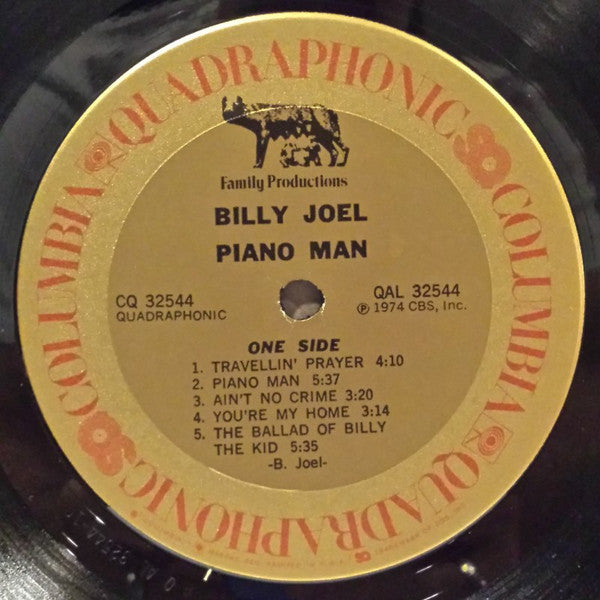 Billy Joel : Piano Man (LP, Album, Quad, Pit)