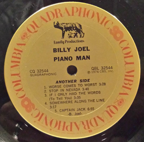 Billy Joel : Piano Man (LP, Album, Quad, Pit)
