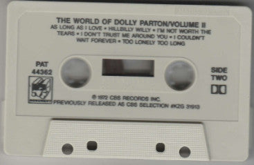 Dolly Parton : The World Of Dolly Parton Volume Two (Cass, Album, RE)