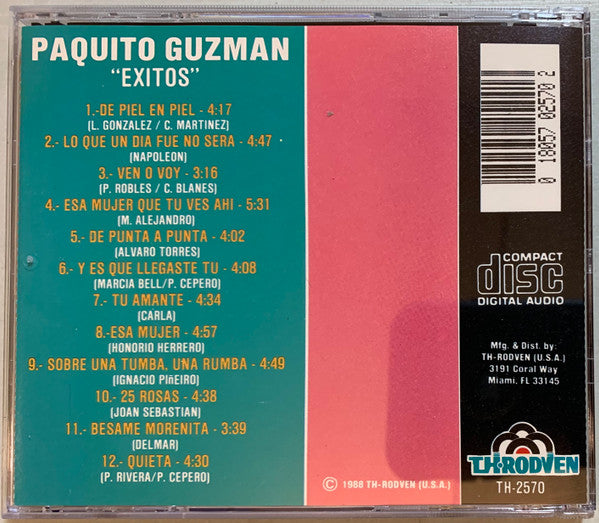 Paquito Guzman : Paquito Guzman - Exitos (CD, Album)