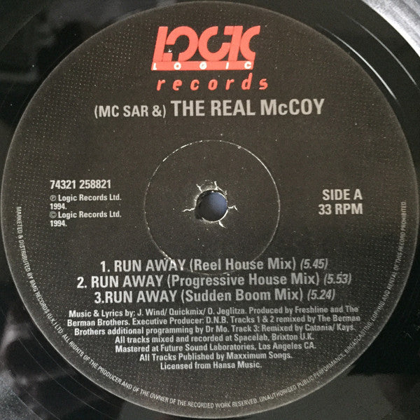 M.C.Sar & The Real McCoy* : Run Away (12")