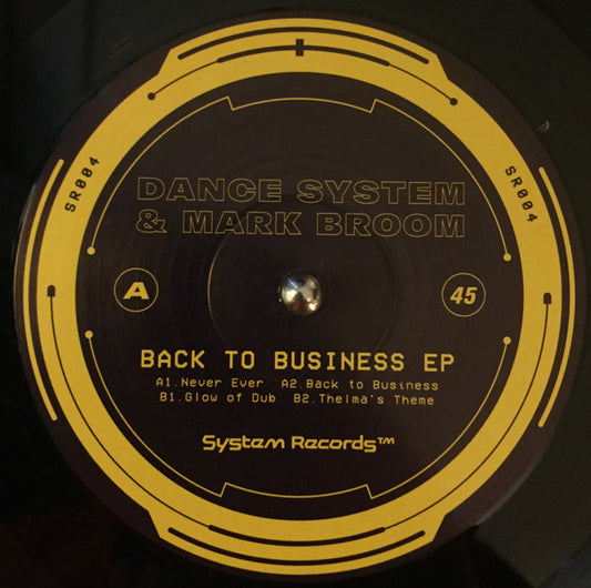 Dance System & Mark Broom : Back To Business EP (12", EP)
