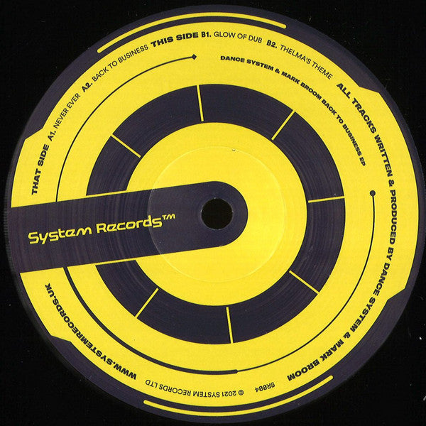 Dance System & Mark Broom : Back To Business EP (12", EP)