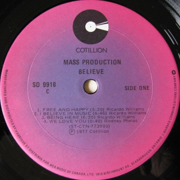 Mass Production : Believe (LP, Album)