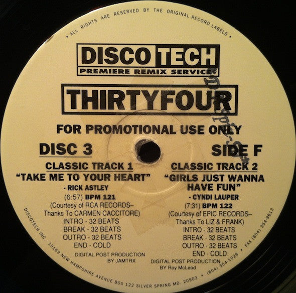 Various : DiscoTech ThirtyFour (3x12", Comp, Promo)