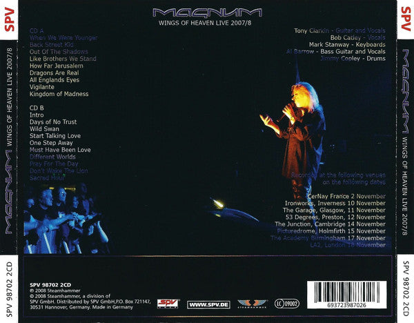 Magnum (3) : Wings Of Heaven Live 2007/8 (2xCD, Album)