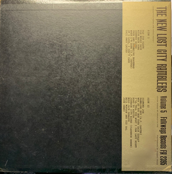 The New Lost City Ramblers : Volume 5 (LP)
