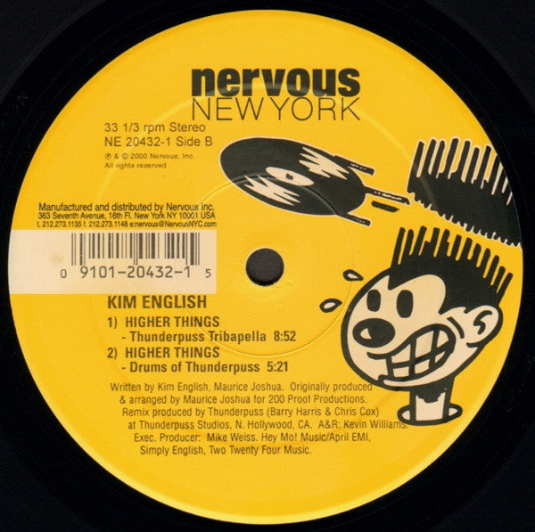Kim English : Higher Things (The Thunderpuss Anthem Mix) (12")