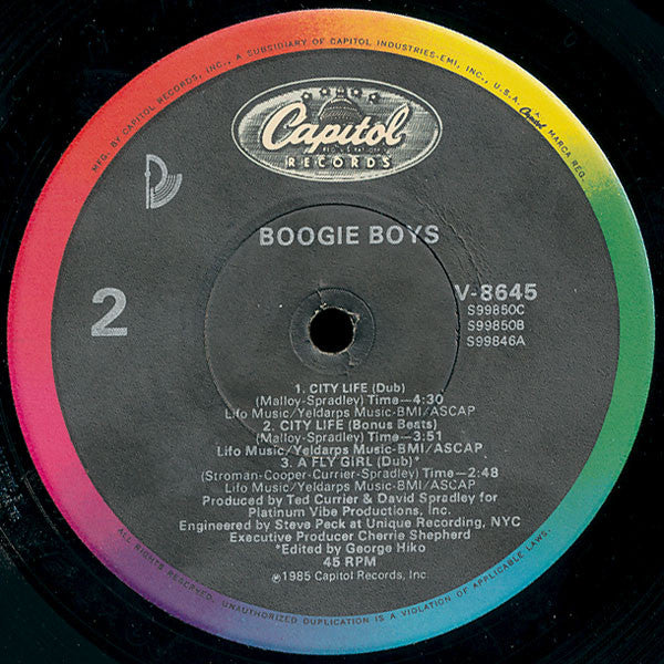 Boogie Boys : A Fly Girl  / City Life (12", Single)