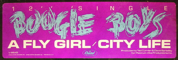 Boogie Boys : A Fly Girl  / City Life (12", Single)