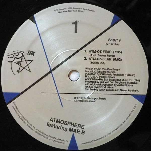 The Atmosphere* Introducing Mae B : Atm-Oz-Fear (12")