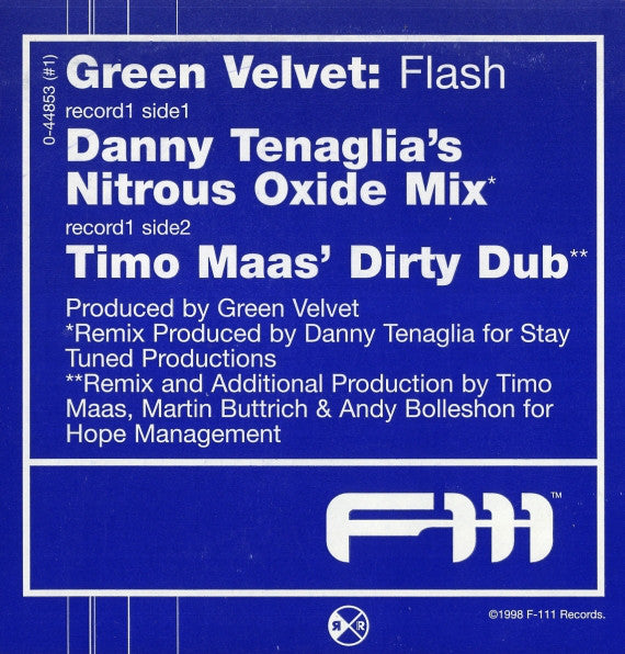 Green Velvet : Flash (Remixes) (2x12")