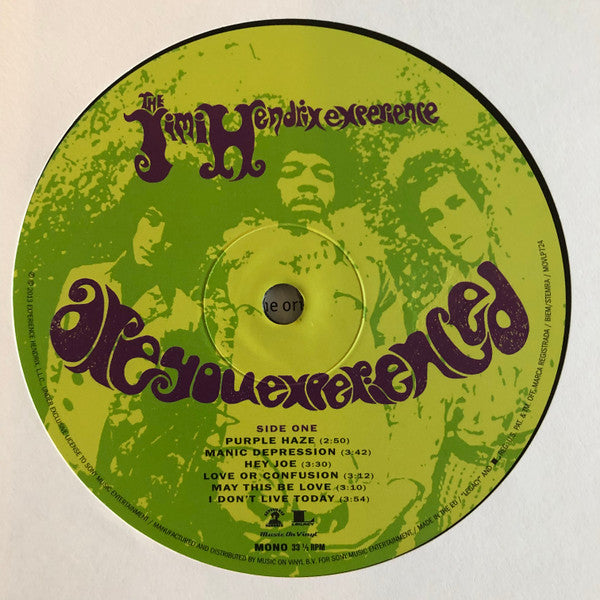 The Jimi Hendrix Experience : Are You Experienced (LP, Album, Mono, RE, RM, 180)