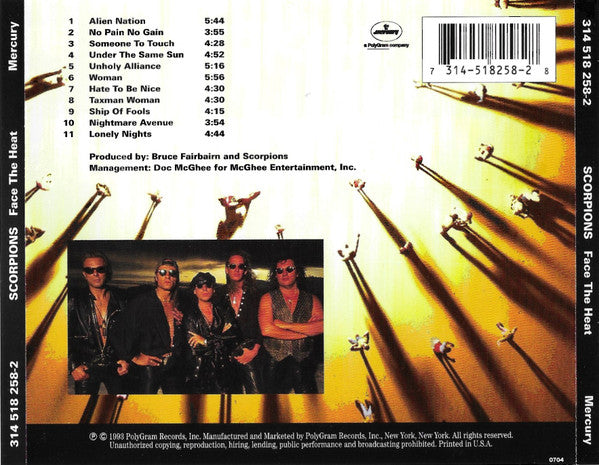 Scorpions : Face The Heat (CD, Album)
